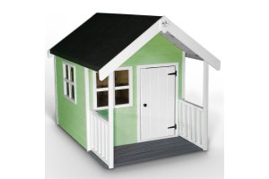 Little Rascals Painted Matilda Wooden Playhouse in Soft Mint