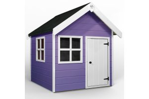 Little Rascals Painted Tinkerbell Wooden Playhouse In Indigo Glow