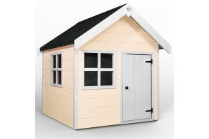 Little Rascals Painted Tinkerbell Wooden Playhouse In Mellow Yellow