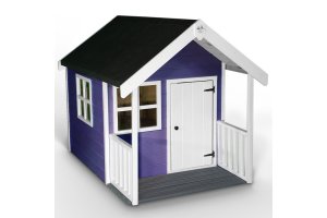 Little Rascals Painted Matilda Wooden Playhouse in Indigo Glow