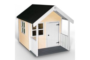 Little Rascals Painted Matilda Wooden Playhouse in Mellow Yellow