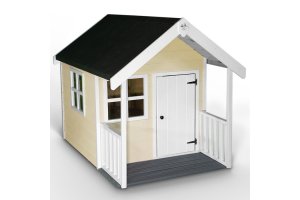 Little Rascals Painted Matilda Wooden Playhouse in Oyster White