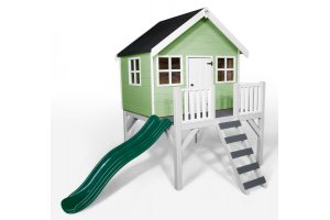 Little Rascals Painted Felix Wooden Playhouse in Soft Mint