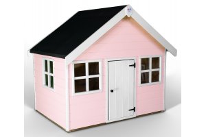 Little Rascals Painted Jasmine Playhouse in Flamingo Pink