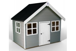 Little Rascals Painted Jasmine Playhouse in Pebble Grey