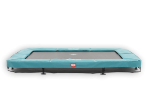 BERG SPORTS SERIES 11ft (330cm) x 7ft (220cm) Inground Eazyfit Rectangular Trampoline - GREEN Padding