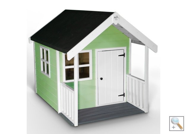 Little Rascals Painted Matilda Wooden Playhouse in Soft Mint