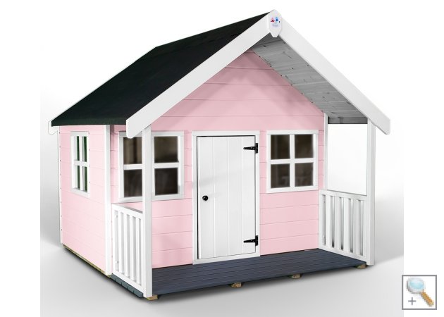 Little Rascals Painted Bella Playhouse in Flamingo Pink