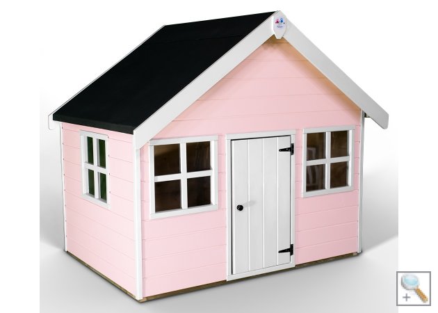 Little Rascals Painted Jasmine Playhouse in Flamingo Pink