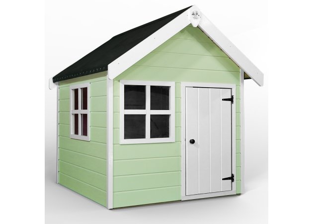 Little Rascals Painted Tinkerbell Wooden Playhouse In Soft Mint