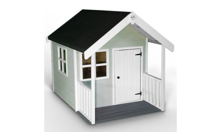 Little Rascals Painted Matilda Wooden Playhouse in Dolphin Grey