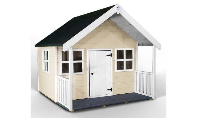 Little Rascals Painted Bella Playhouse in Oyster White