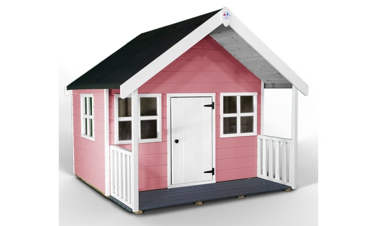 Little Rascals Painted Bella Playhouse in Raspberry Ripple