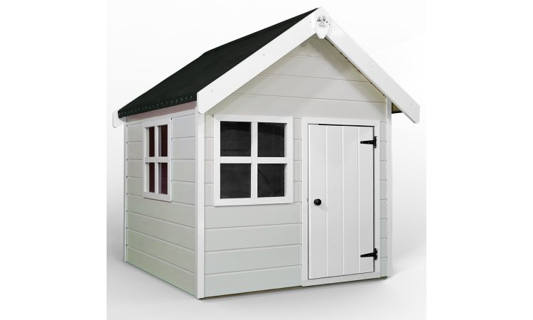 Little Rascals Painted Tinkerbell Wooden Playhouse In Dolphin Grey